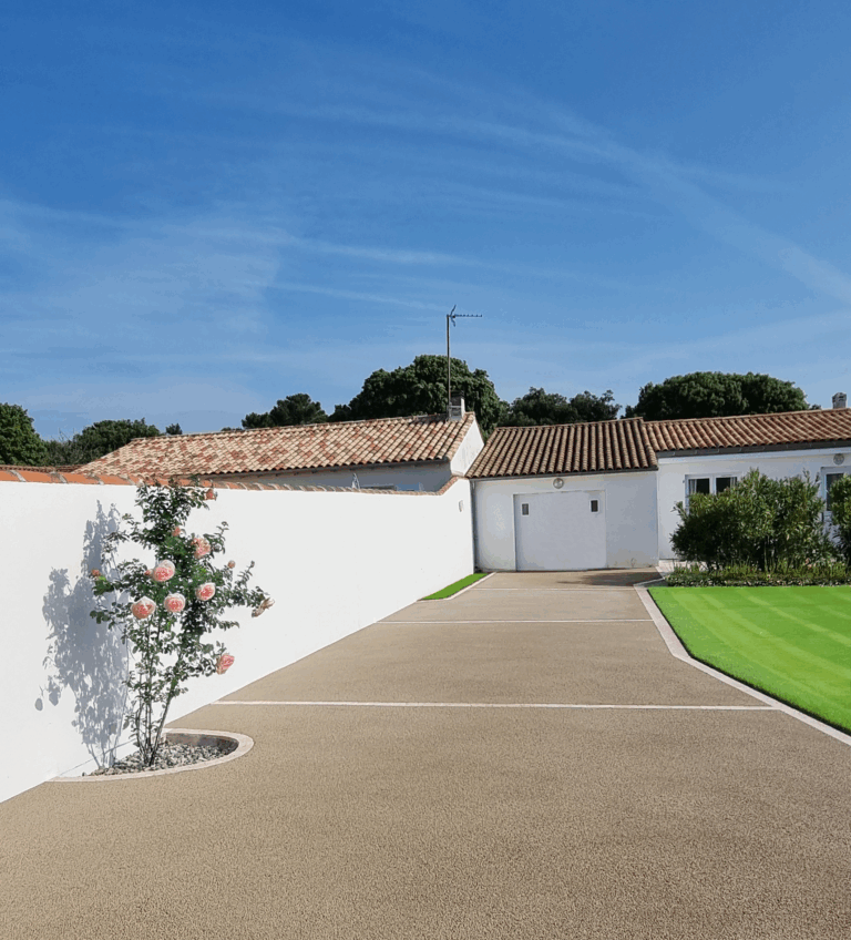 allée - béton poreux beige - Ideallée