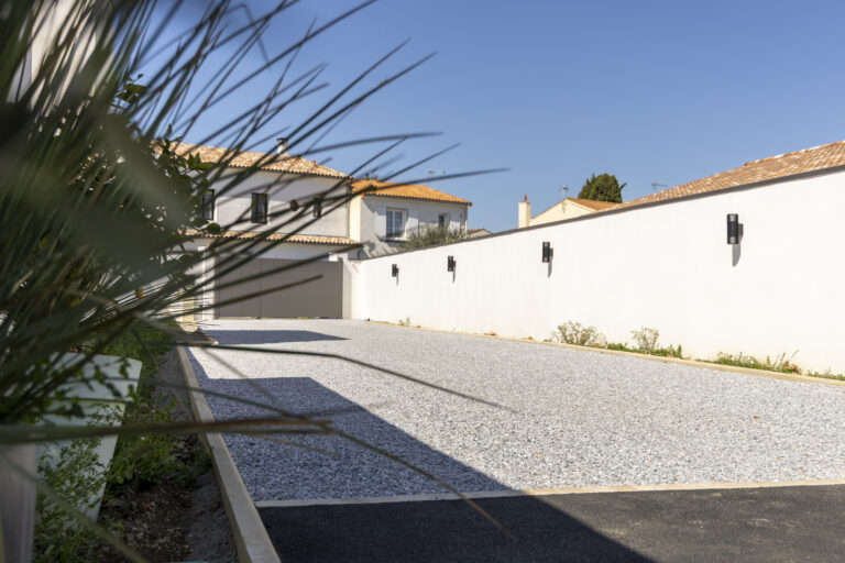 allée - enrobé noir et nidagravel - Ideallée