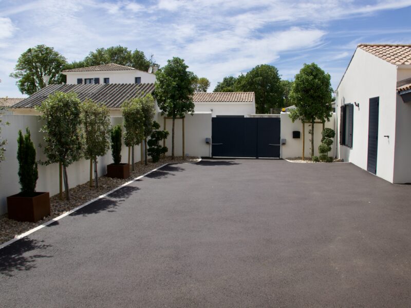 Cour - enrobé ardoise - Ideallée