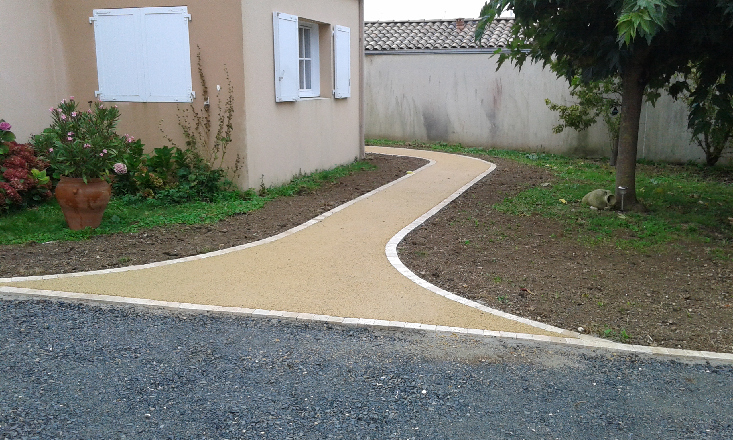 Allée - enrobé beige - Ideallée